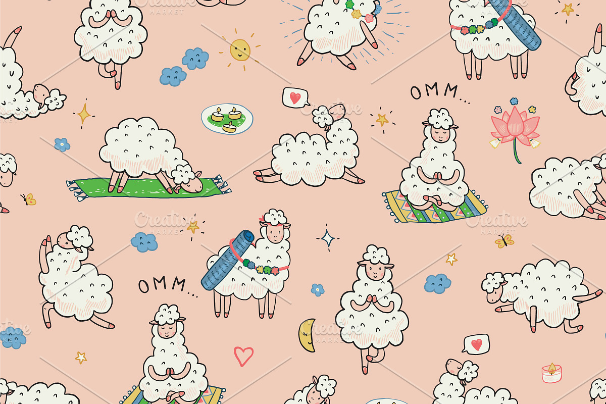 Yoga Llama, an Animal Illustration by GooseFrol (Photo 8 of 8)