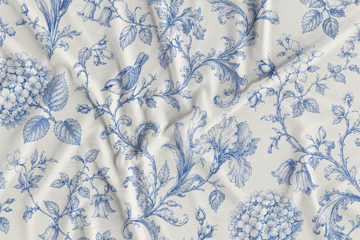 Vintage Toile de Jouy Frames Florals, an Object Graphic by Olya Creative (Photo 13 of 15)
