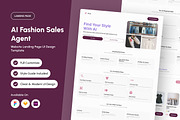 Velia AI Fashion Sales Agent Landing, a Landing Page Template by productype1 (Thumbnail 1 of 5)