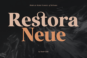 Restora Neue - 18 Fonts