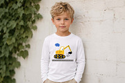 Cute Excavator Nursery Poster Print, an Object Graphic by Irina Ostapenko (Thumbnail 4 of 4)