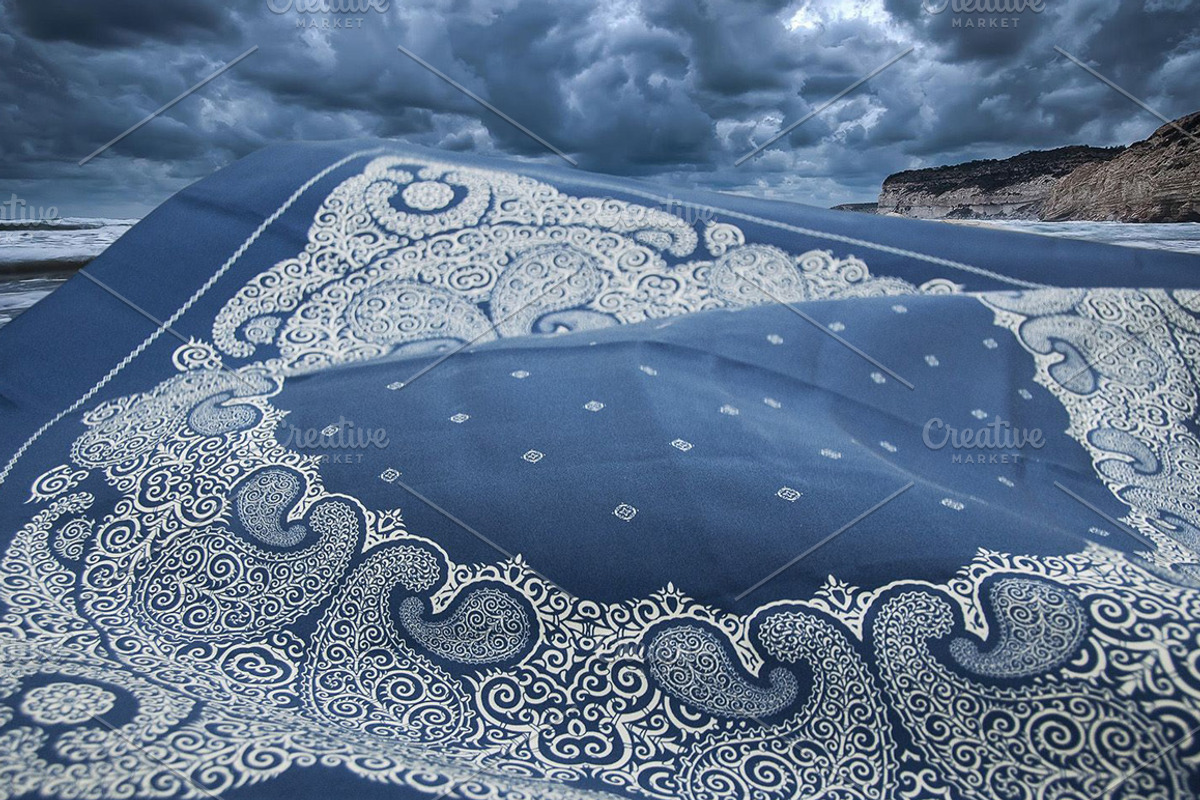 Bandanna print design set (vector), a Pattern Graphic by Bakhtiozin art graphic (Photo 2 of 8)