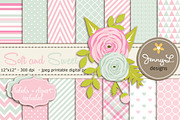 Mother's Day Digital Paper, a Pattern Graphic by JennyL Designs (Thumbnail 1 of 4)