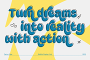 Cloudy Peaches - Bubble Font, a Sans Serif Font by Zarma Type (Thumbnail 6 of 9)