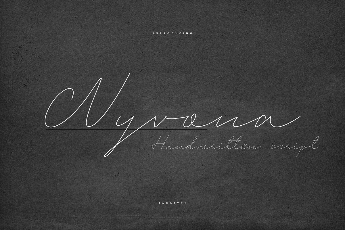 Wyvona Font | Handwritten, a Script Font by Jadatype.id (Photo 1 of 7)