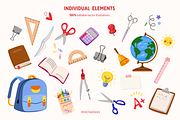 Back to school vector collection, an Education Illustration by Peviotadesign (Thumbnail 9 of 13)