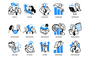 HR business illustration set, a Person Illustration by StonePic (Thumbnail 3 of 4)