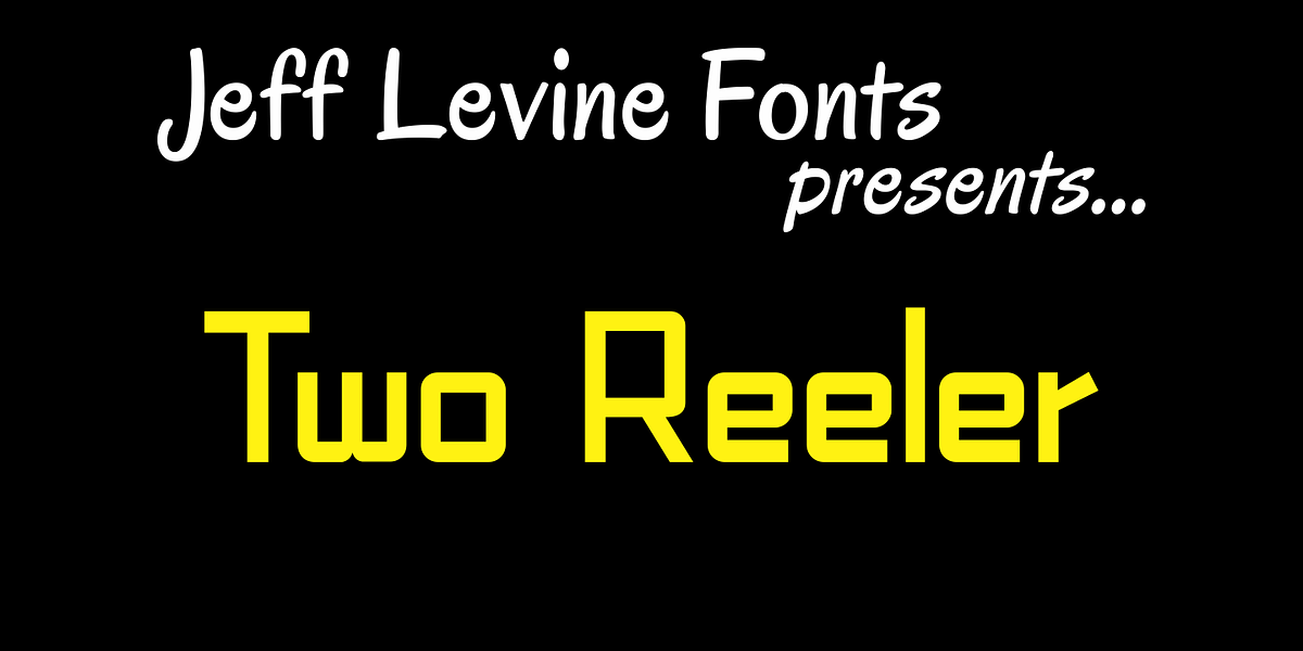 TwoReeler JNL, a Sans Serif Font by Jeff Levine Fonts