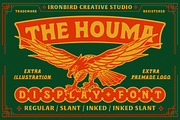 The Houma & Extras!, a Serif Font by IronbirdCreative (Thumbnail 1 of 9)