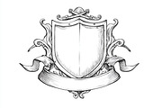Hand-Drawn Heraldic Shield and Ribbo, a Graphic by Creativeshirt (Thumbnail 6 of 10)