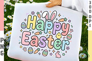 Glitter Happy Easter Png, an Illustration by Craft Nest (Thumbnail 1 of 6)