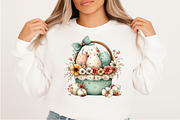Easter Basket Clipart Png, an Illustration by Craft Nest (Thumbnail 8 of 11)