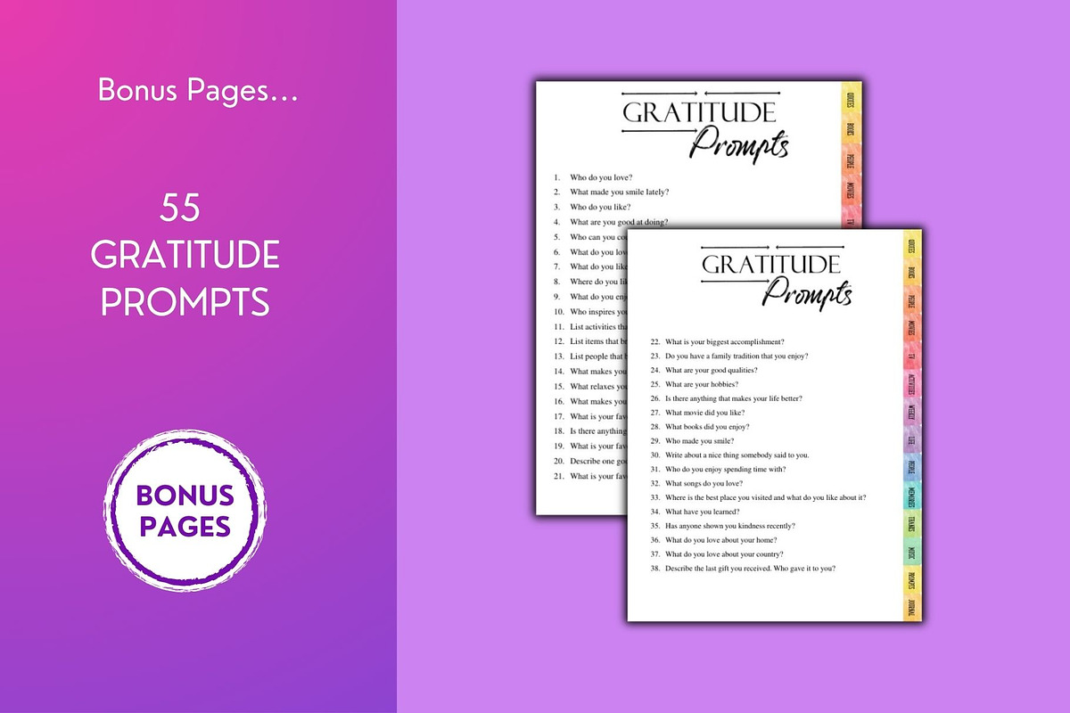 Gratitude Journal | Digital, a Templates & Theme by Design Composer (Photo 3 of 5)