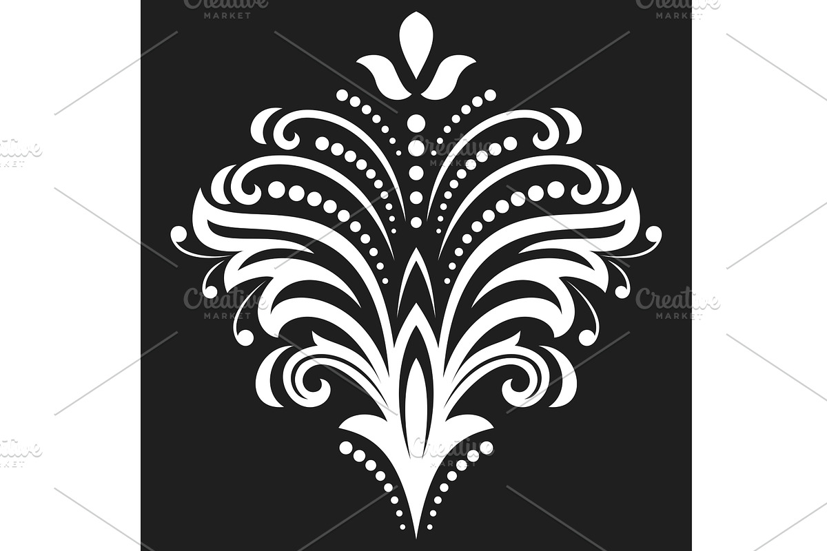 Floral Vector Abstract Pattern, a Decorative Illustration by FineArtStudio (Photo 1 of 3)