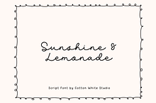 Sunshine & Lemonade