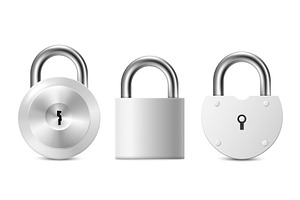 Templates set of metal secure door, an Object Illustration by Sabelskaya