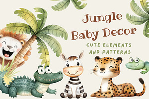 Safari Nursery Art and Patterns