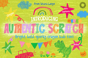 Authentic Scratch, a Handwritten Font by Setara Langit CreativeStd