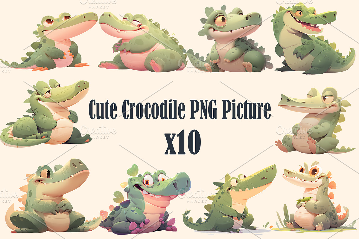 Cute animal collection 400 PNG, an Animal Illustration by DesignFolioHub (Photo 3 of 34)