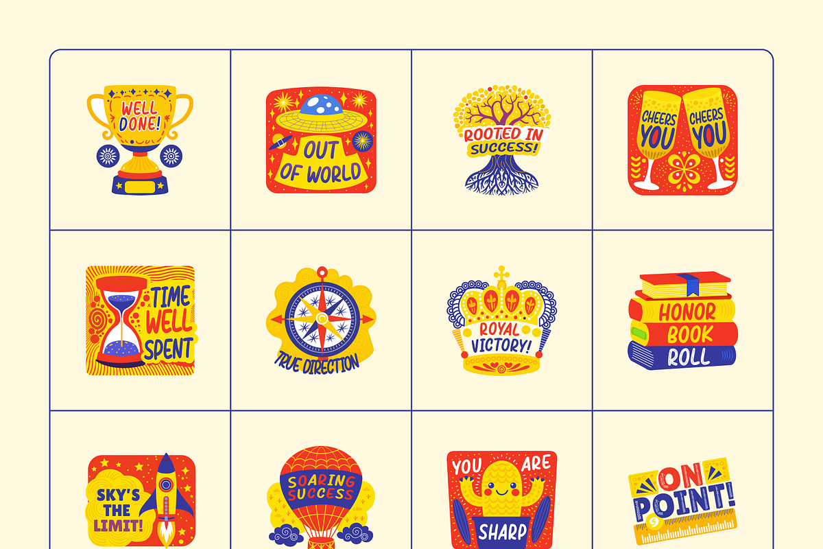 Congratulations Stickers Set, an Emoji Icon by Creative Stall (Photo 7 of 9)
