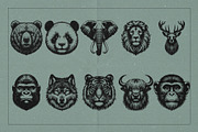 Wild Things - Animal Heads, an Animal Illustration by elliazidi.designs (Thumbnail 2 of 5)