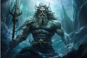 Aquatic Poseidon Trident Sea