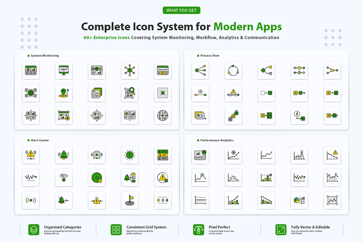 Operational Dashboard Icons, an Outline Icon by vexper (Photo 2 of 10)