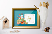 Cute Snowmen Set, a Decorative Illustration by MaljukArt (Thumbnail 14 of 14)