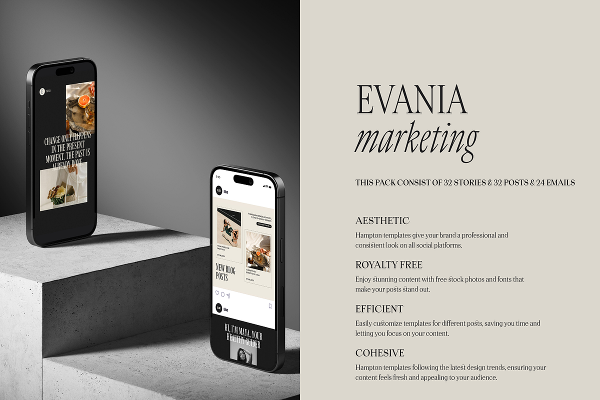 Evania | Canva Marketing Bundle, a Marketing Template by Rare Muse (Photo 2 of 11)