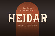Heidar - Display Typeface, a Serif Font by Craft Supply Co. (Thumbnail 1 of 8)