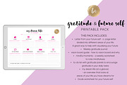 Gratitude - Printable Planner | Stationery Templates ~ Creative Market