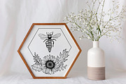 Bees Procreate Stamps, a Brush Add-On by Dervik Art Store (Thumbnail 6 of 8)