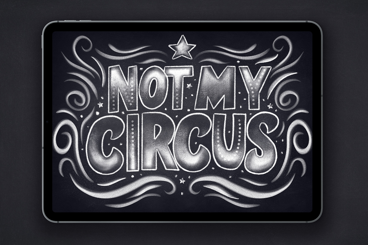CHALK BRUSHES FOR PROCREATE, a Brush Add-On by seamless team (Photo 5 of 6)