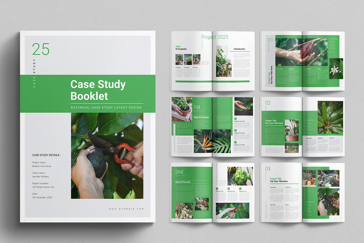 Case Study Booklet Template, a Brochure Template by TemplatesForest (Photo 1 of 2)