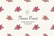 Pink Hibiscus Surface Pattern, a Pattern Graphic by Quinn Lane Designs (Thumbnail 1 of 5)