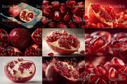 40 Editorial Pomegranate Photos, a Food Illustration by Incomelion (Thumbnail 3 of 12)
