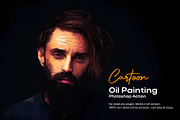 Cartoon Oil Painting, an Action Add-On by DesignCave (Thumbnail 1 of 5)