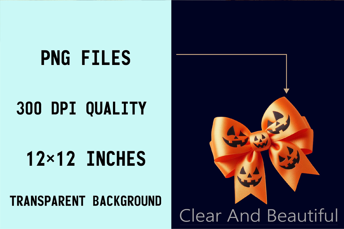 Halloween Coquette Bow Sublimation C, an Illustration by SVGArt (Photo 3 of 8)