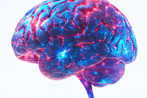 Glowing Human Brain Neural Network A, a Health & Medical Photo by Pixeness Studio