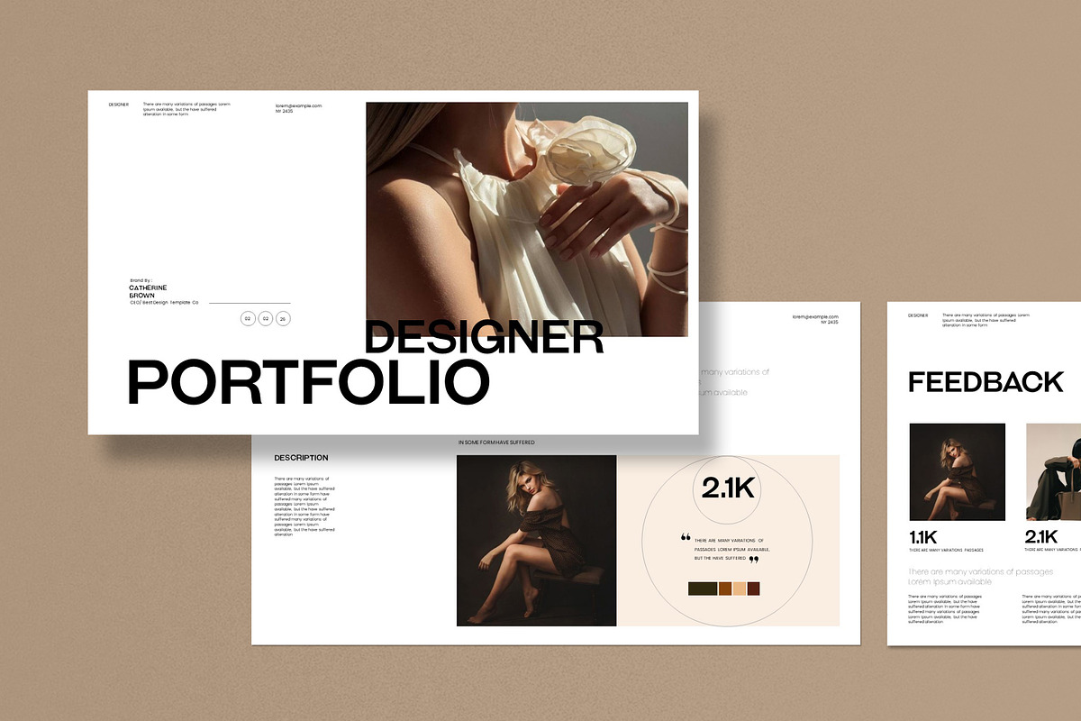 Designer Portfolio Template preview 8