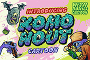Komo Nout Cartoon, a Font by typeline studio (Thumbnail 1 of 7)