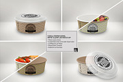 1300ml Paper Bowl Clear Lid Mockup, a Product Mockup by INCDesign (Thumbnail 4 of 8)