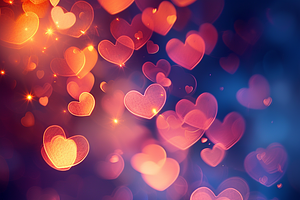 Elegant Bokeh Hearts