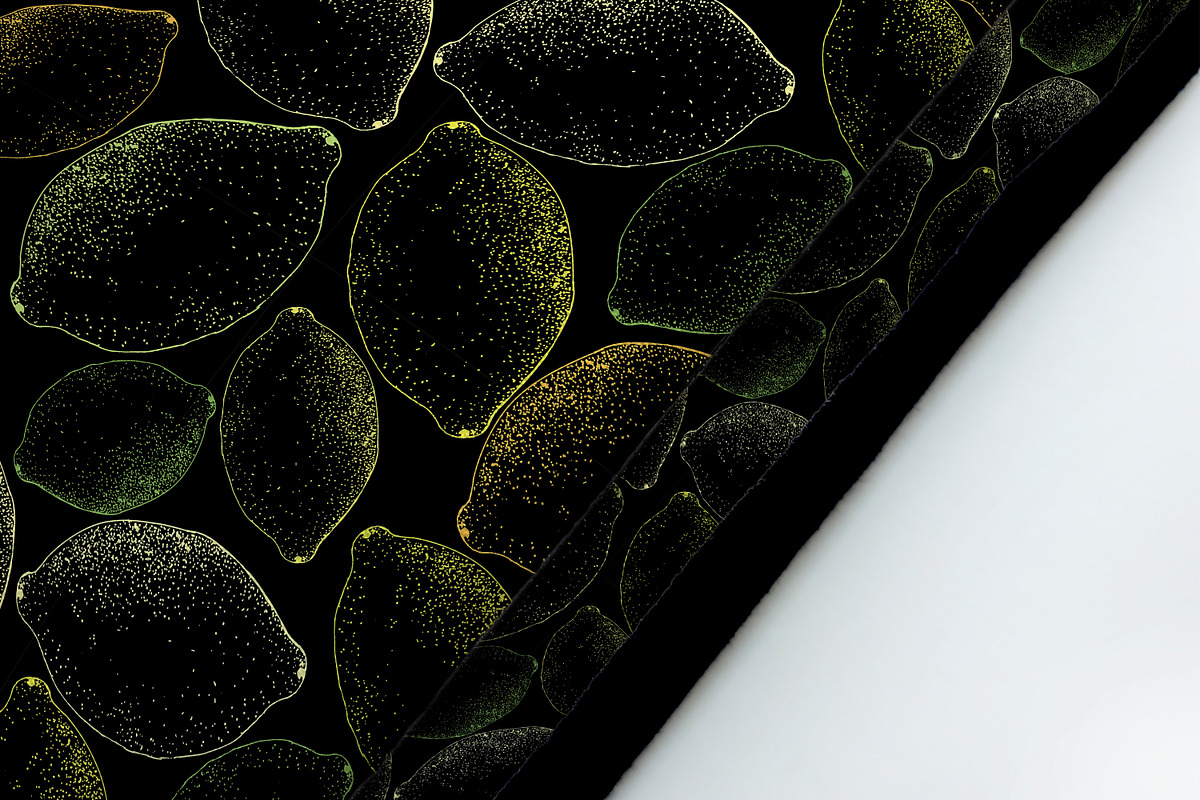 Lemon. Sketch and patterns, a Background Graphic by Canatic (Photo 11 of 19)