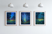 Dreamy Forest Night Illustration, a Decorative Illustration by Housui Patterns (Thumbnail 10 of 12)