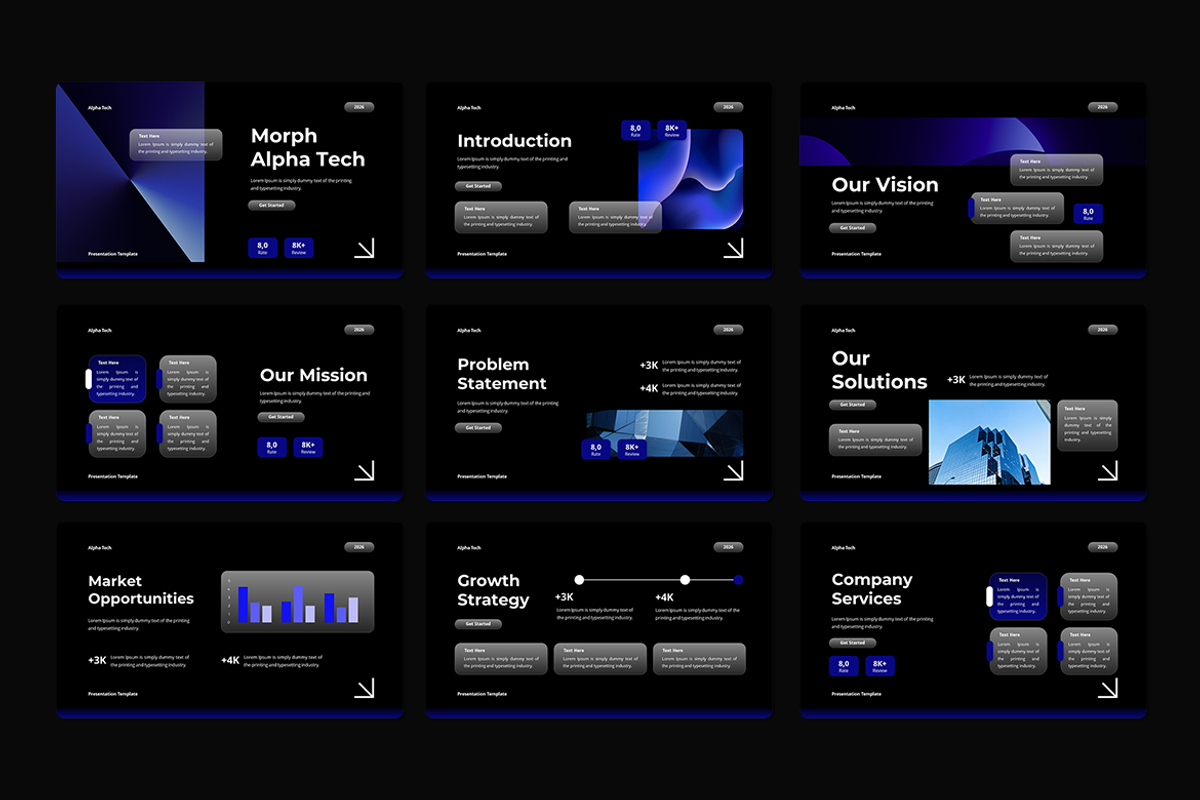 Morph Alpha Tech - Keynote Template, a Presentation Template by QR Design Studio (Photo 2 of 3)