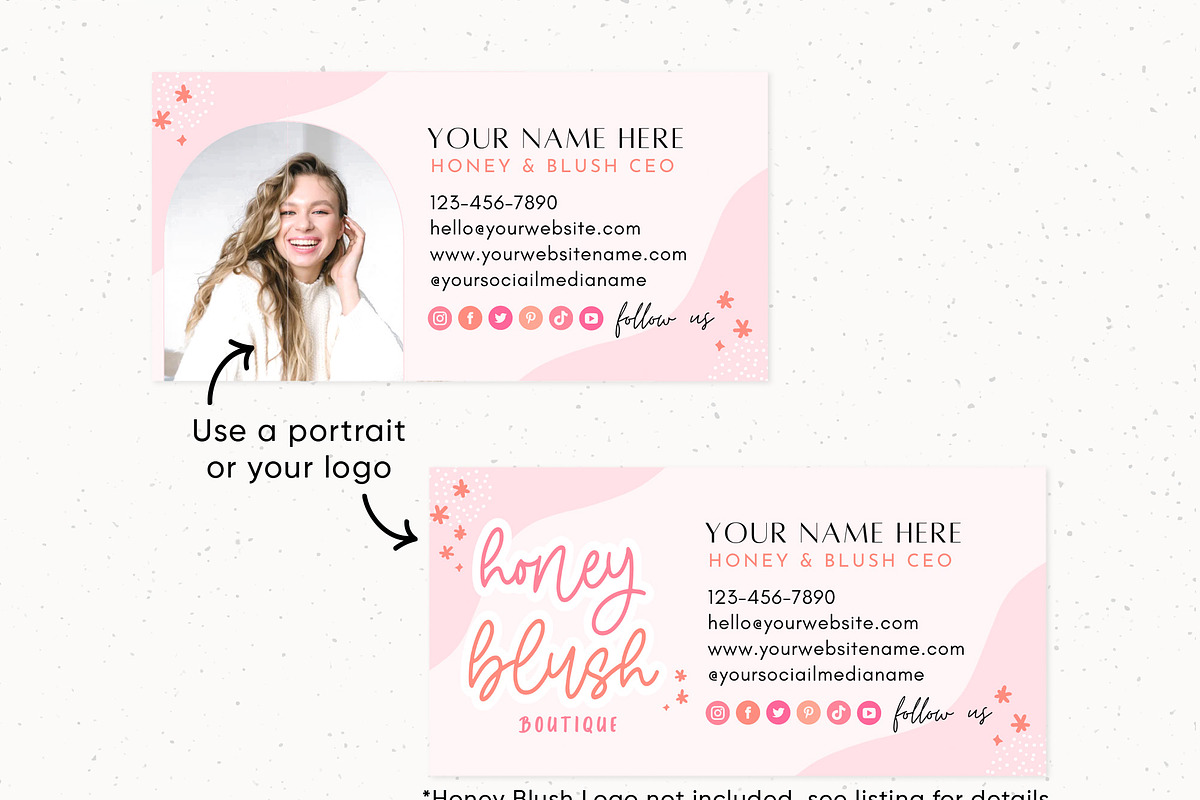 Pink Editable Email Signature Canva, an Email Template by Summit Avenue (Photo 2 of 5)
