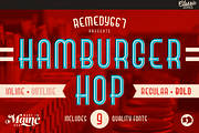 Hamburger Hop, a Sans Serif Font by Remedy667 (Thumbnail 1 of 3)