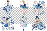 Whimsical Ballerina Girls PNG, a Seasonal Illustration by Daily.Designs (Thumbnail 3 of 5)