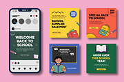 Back to School Social Media Post, a Social Media Template by MightyDesign (Thumbnail 1 of 8)